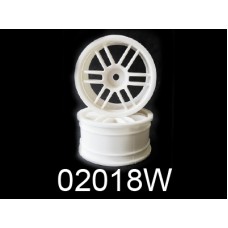 White Spoke Wheel Rims 2P