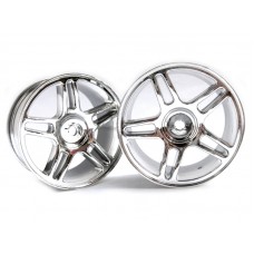 Chrome Star Spoke Wheel Rims 2P