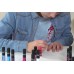 Детский лак-карандаш для ногтей Creative Nails на водной основе (2 цвета Черный + Малиновый)