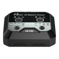 Зарядное устройство дуо SkyRC e3 duo 20Wx2 2.2A с/БП для Li-Pol/Li-Fe/Li-HV 2-3S аккумуляторов (SK-100164)