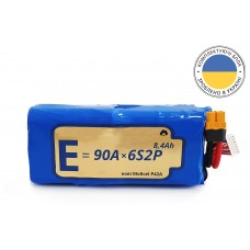 Батарея для дрона Energy Life Li-Ion 6S2P горизонтальная 21700-P42A 12AWG XT60-F